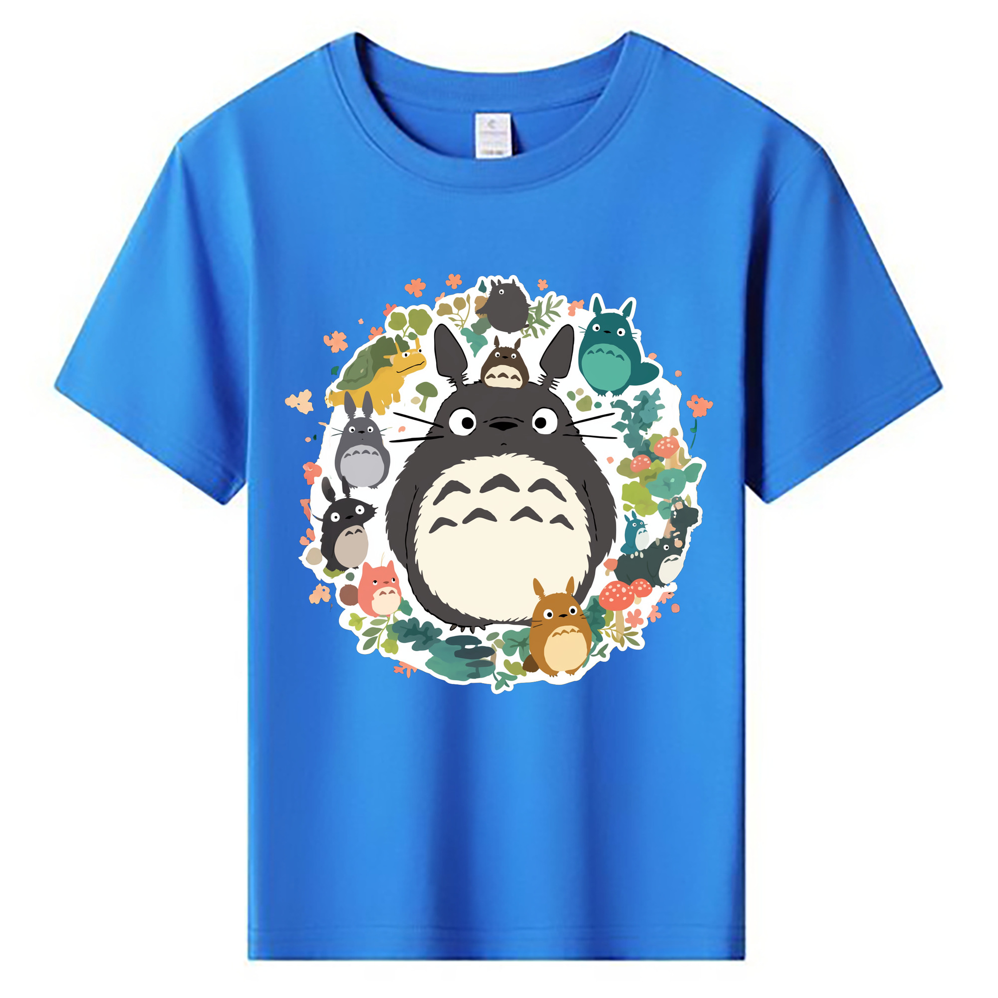 （画像用） となりのトトロ 草壁メイ 草壁サツキ My Neighbor Totoro Satsuki Kusakabe Mei Kusakabe 綿100％キッズTシャツ（フロントプリント）